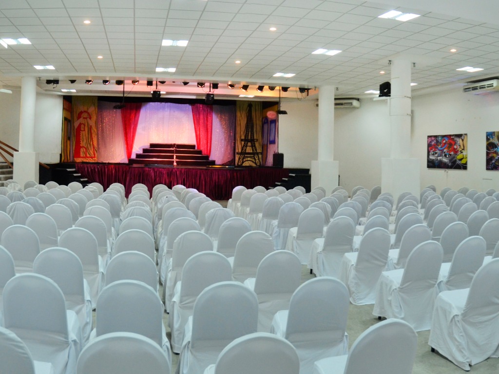 Our Theater can accommodate up to 450 people